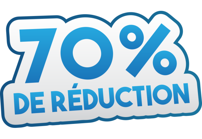 Autocollant Soldes 70% De Réduction