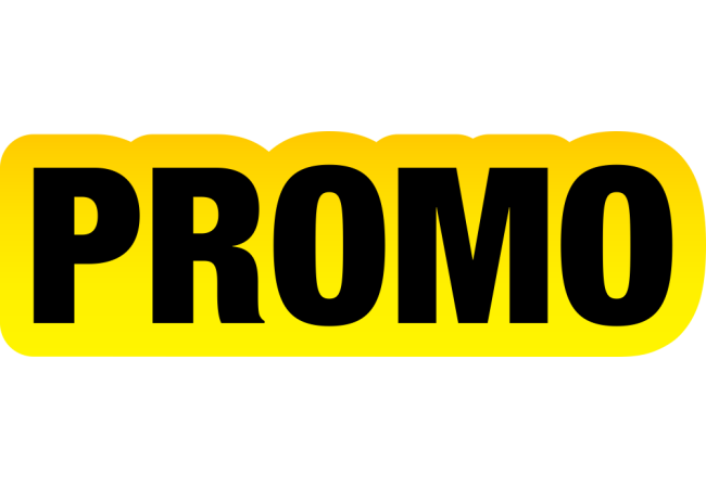 Autocollant Soldes Jaunes Et Noir Promo