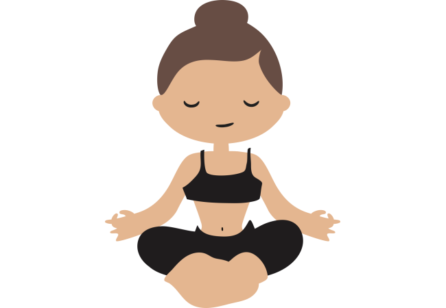 Autocollant Logo Yoga Meditation 4