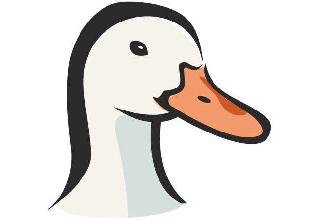 Autocollant Logo Animaux Ferme Canard