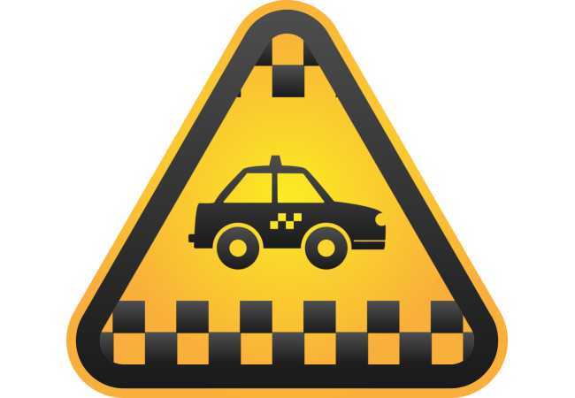 Autocollant Métier Taxi 1