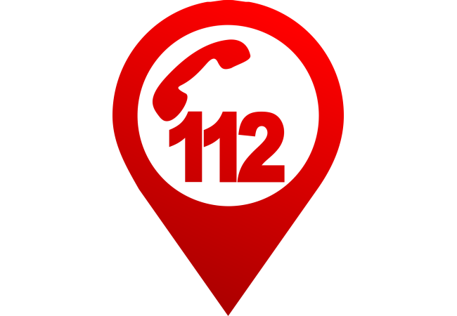 Autocollant Logo Numéro Urgence 112