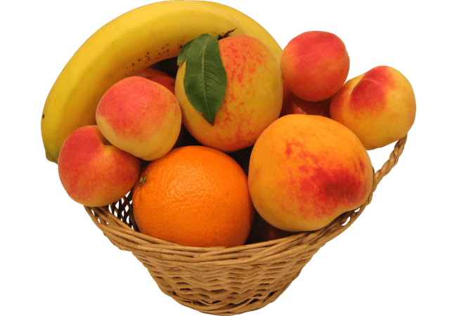 Autocollant Alimentation Corbeille De Fruits