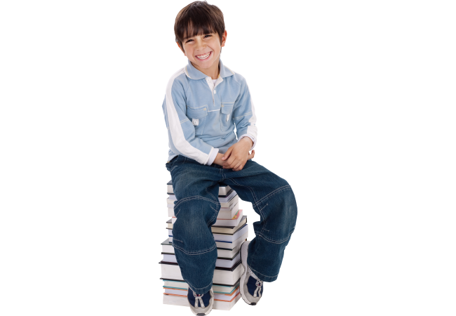 Autocollant Personne Enfant Livres