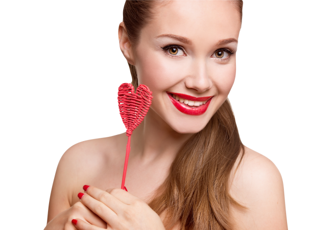 Autocollant Personne Femme Coeur Beauté 2