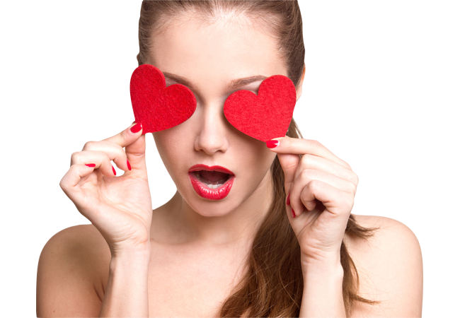 Autocollant Personne Femme Coeur Beauté 3