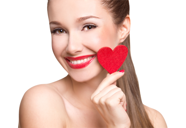 Autocollant Personne Femme Coeur Beauté 6