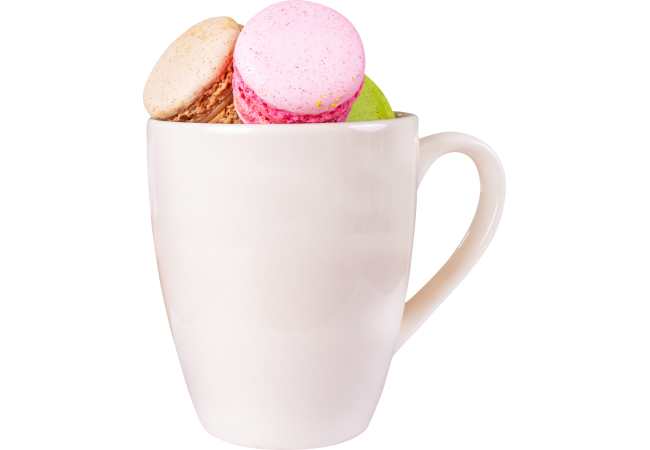 Autocollant Alimentation Gâteau Macaron 1