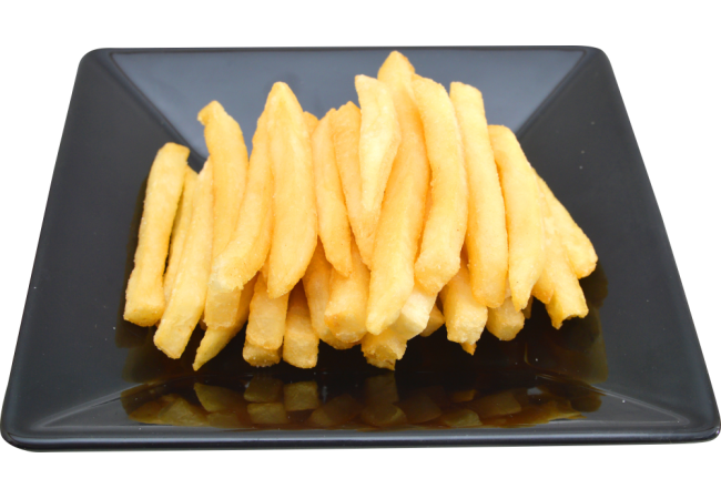 Autocollant Alimentation Frites Assiette