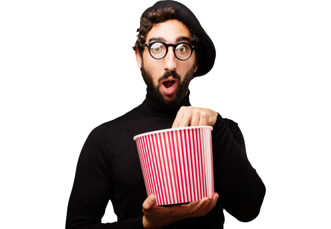 Autocollant Personne Amateur Cinéma