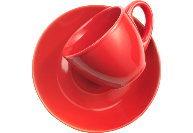 Autocollant Divers Tasse Rouge
