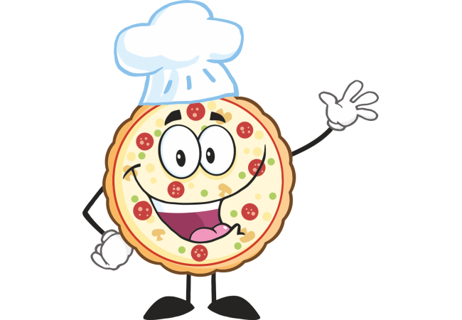 Autocollant Pizza Mascotte