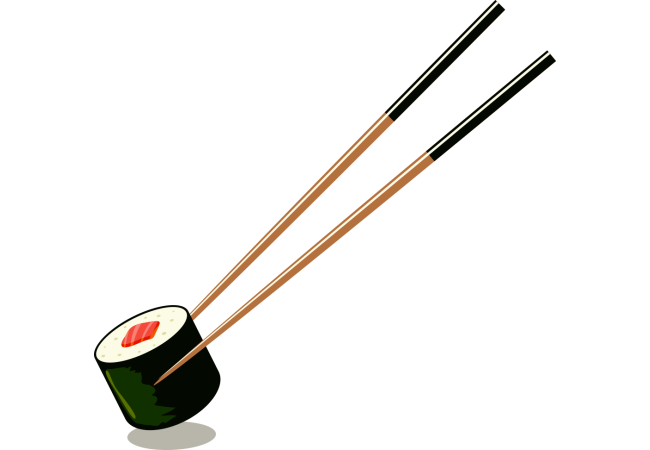Autocollant Alimentation Japonais Sushi 1