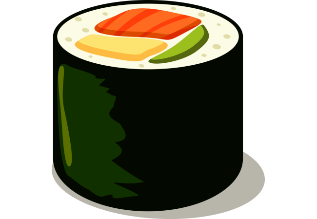 Autocollant Alimentation Japonais Sushi 8