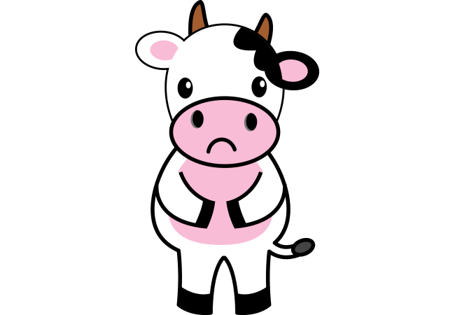 Autocollant Animaux Vache 2