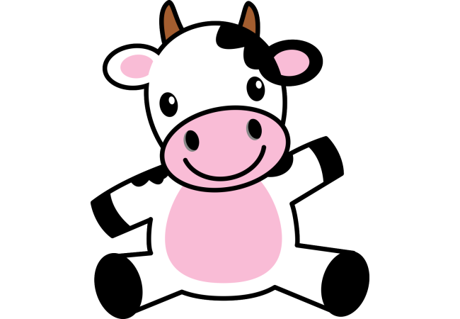 Autocollant Animaux Vache 3