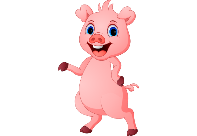 Autocollant Animaux Cochon 1