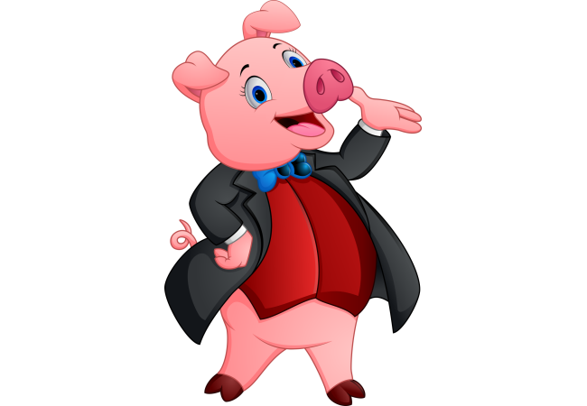 Autocollant Animaux Cochon 3