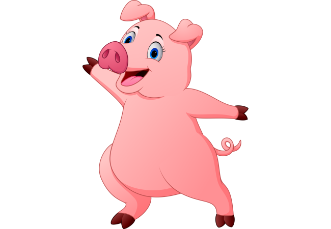 Autocollant Animaux Cochon 4