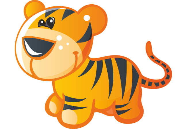 Autocollant Animaux Tigre
