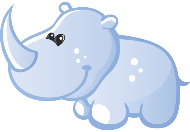Autocollant Animaux Rhinocéros