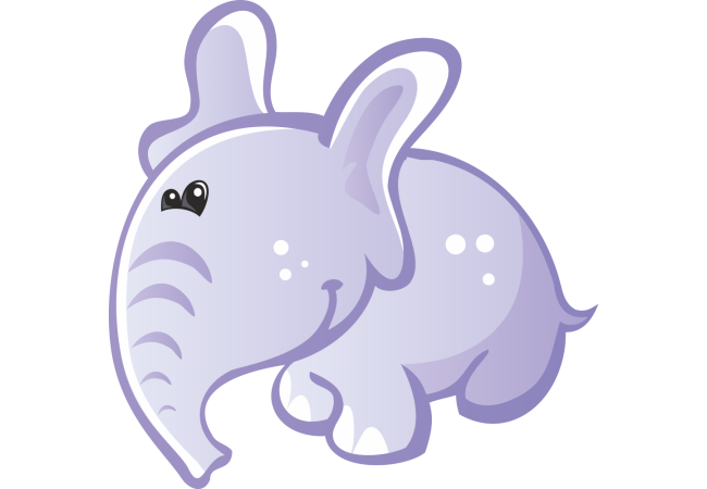 Autocollant Animaux Eléphant