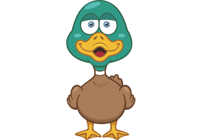 Autocollant Animaux Canard
