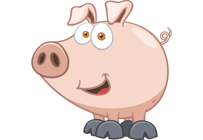 Autocollant Animaux Cochon 6