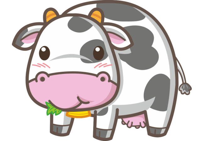 Autocollant Animaux Vache 5