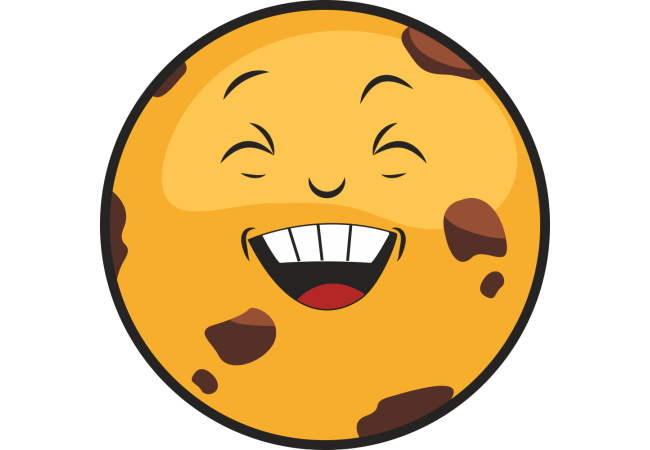 Autocollant Pâtisserie Cookie Smiley 2