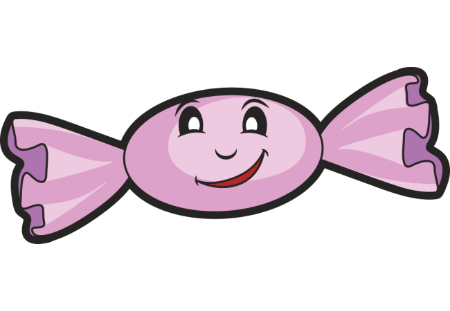 Autocollant Confiserie Bonbon Smiley 2