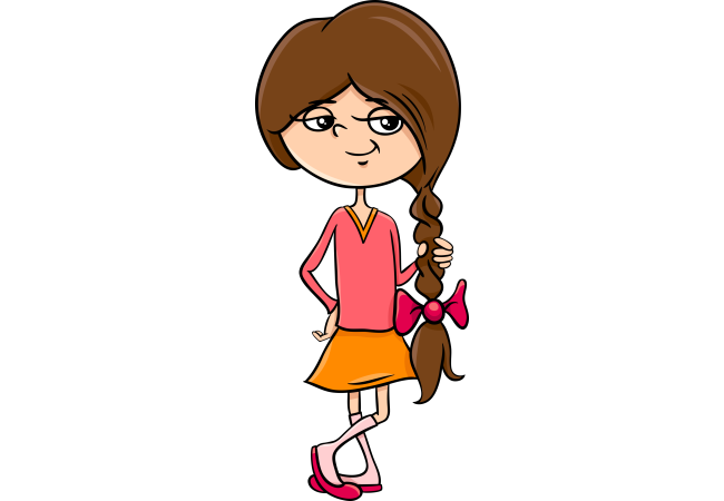 Autocollant Enfants Petite Fille 1