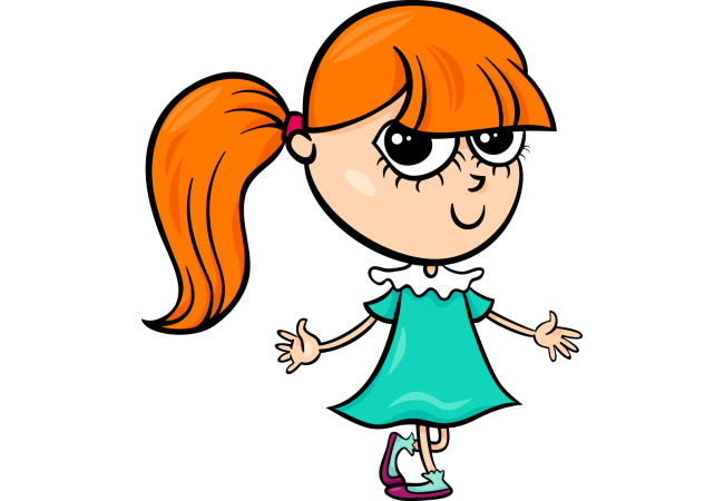 Autocollant Enfants Petite Fille 5