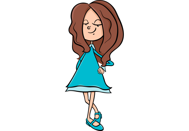 Autocollant Enfants Petite Fille 6