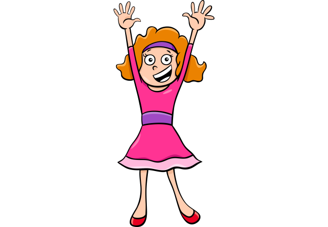 Autocollant Enfants Petite Fille 12
