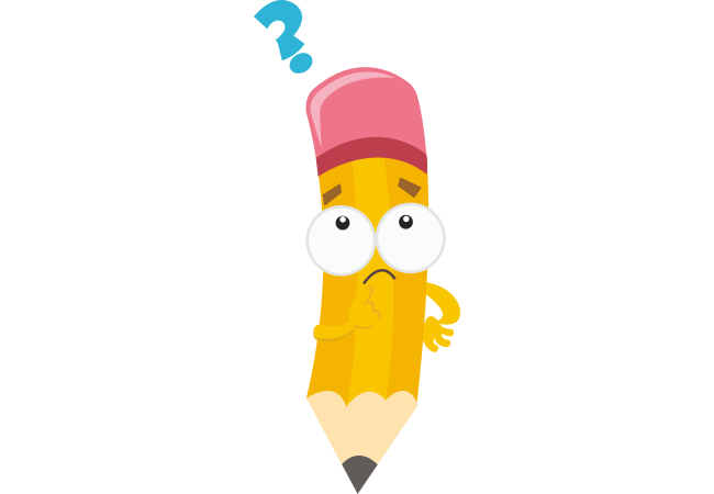 Autocollant Logo Crayon Mascotte 2