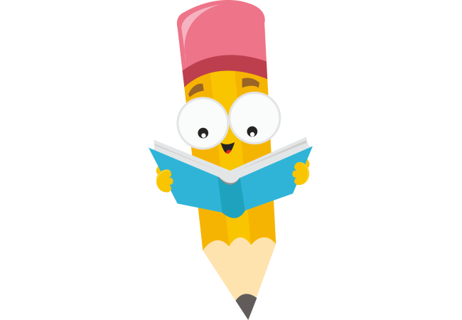 Autocollant Logo Crayon Mascotte 4