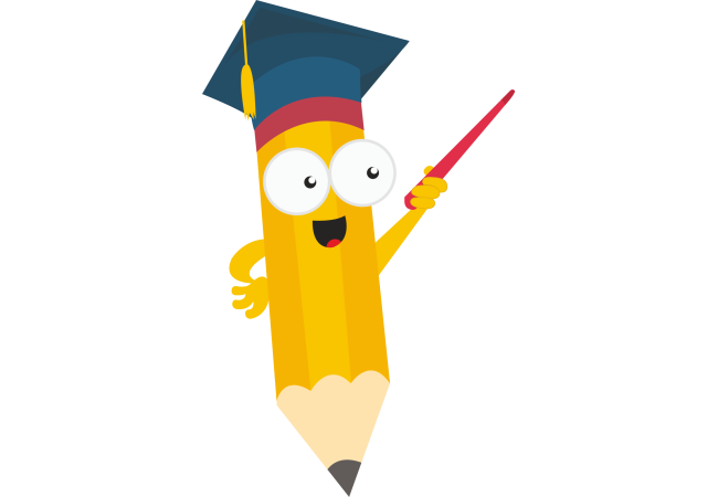 Autocollant Logo Crayon Mascotte 6