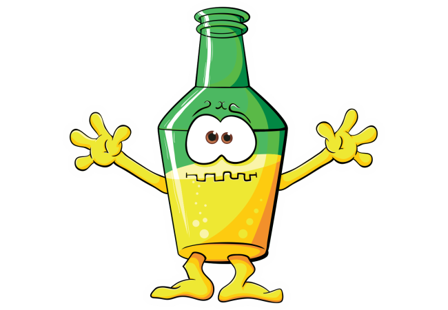 Autocollant Boisson Mascotte 1