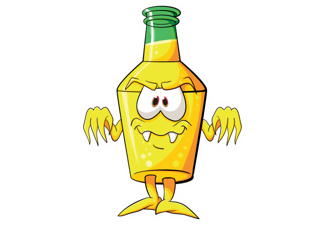 Autocollant Boisson Mascotte 6