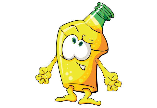 Autocollant Boisson Mascotte 8