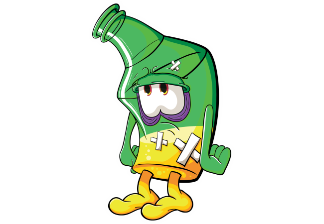 Autocollant Boisson Mascotte 11