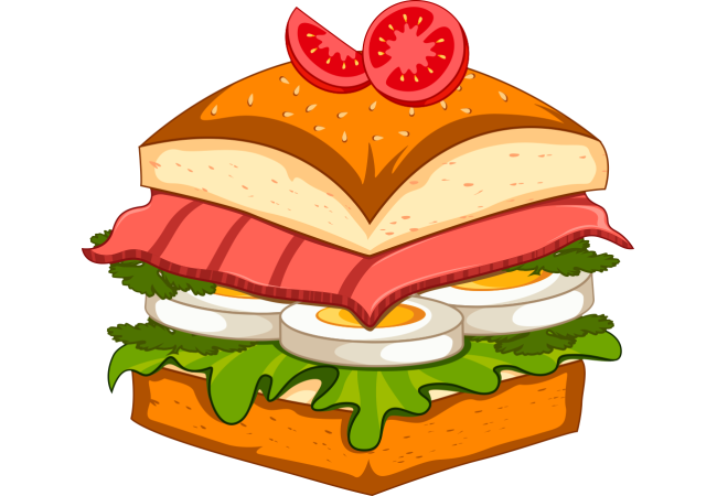 Autocollant Fast Food Hamburger 2