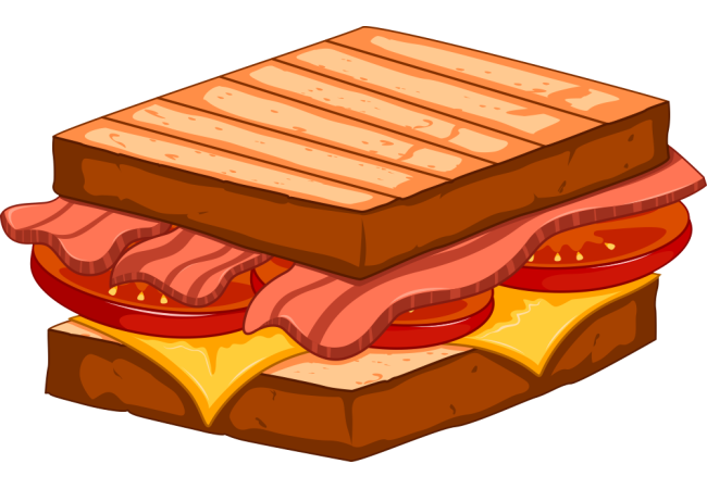 Autocollant Fast Food Croque Monsieur 1