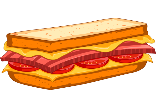 Autocollant Fast Food Sandwich 4