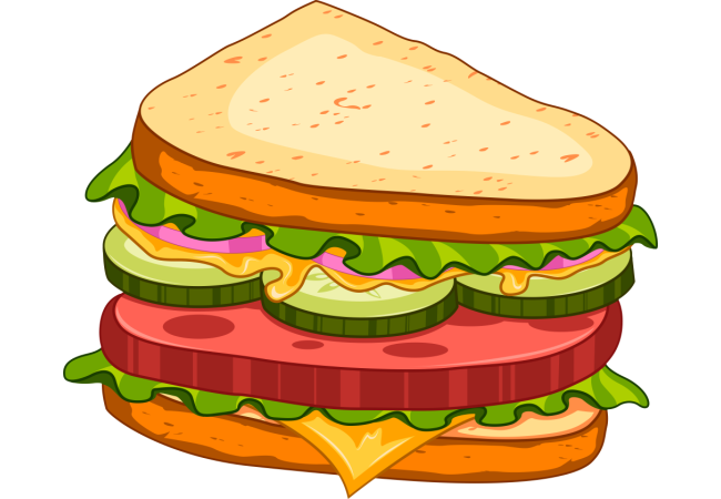 Autocollant Fast Food Sandwich 7