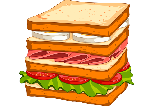 Autocollant Fast Food Sandwich 9
