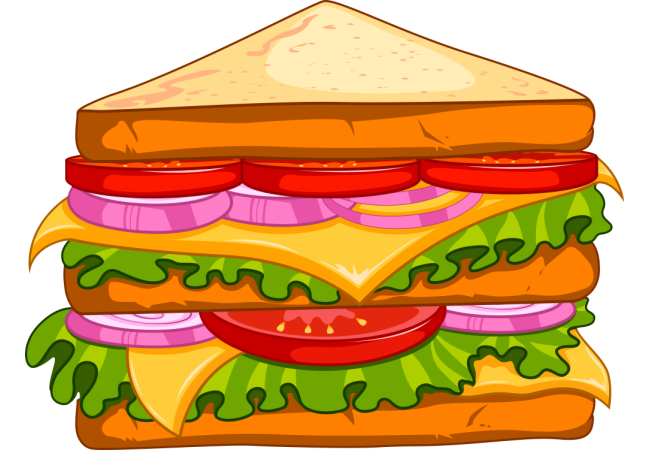 Autocollant Fast Food Sandwich 12
