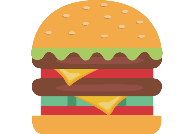 Autocollant Fast Food Hamburger 5