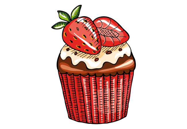 Autocollant Pâtisserie Cupcake 4